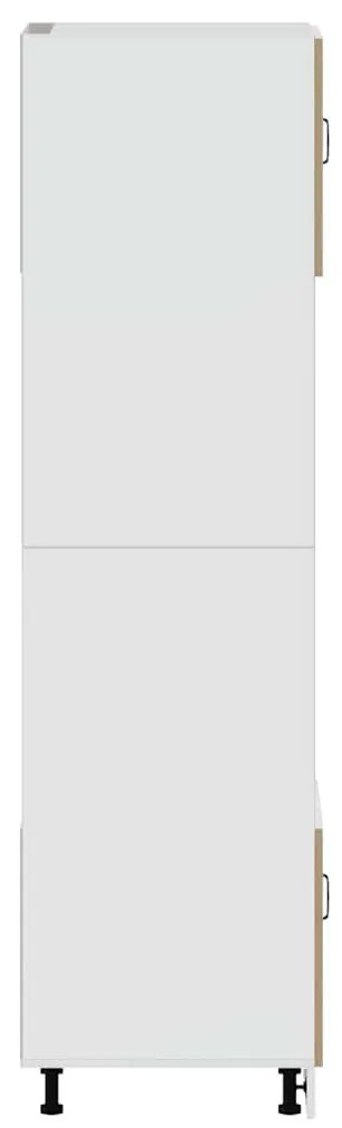 Lucca 2 db sonoma tölgy színű szerelt fa sütőszekrények