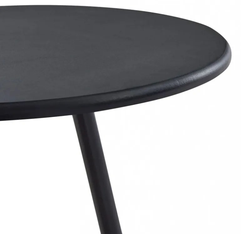 fekete MDF bárasztal 60 x 107,5 cm