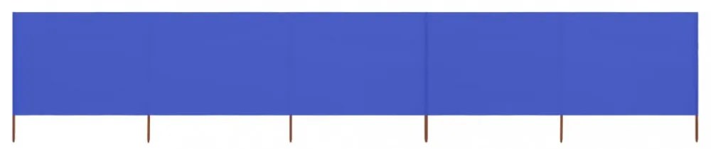 azúrkék 5 paneles szövet szélfogó 600 x 160 cm