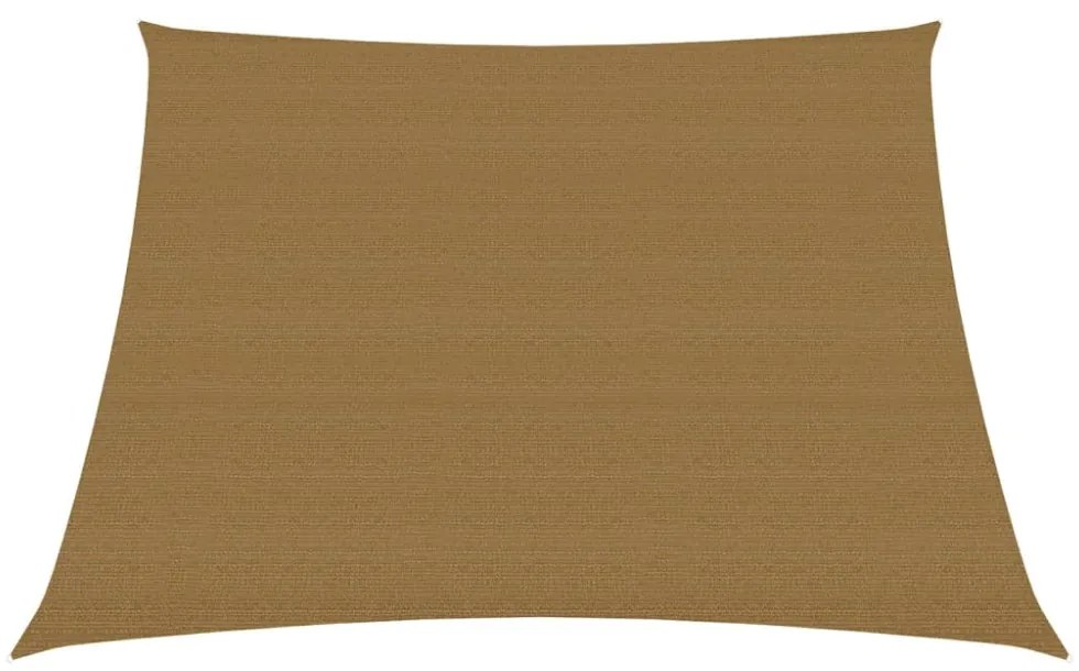 tópszínű HDPE napvitorla 160 g/m² 3/4 x 2
