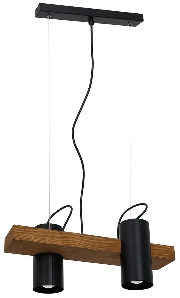 Csillár zsinóron GUDRUN 2xE27/60W/230V