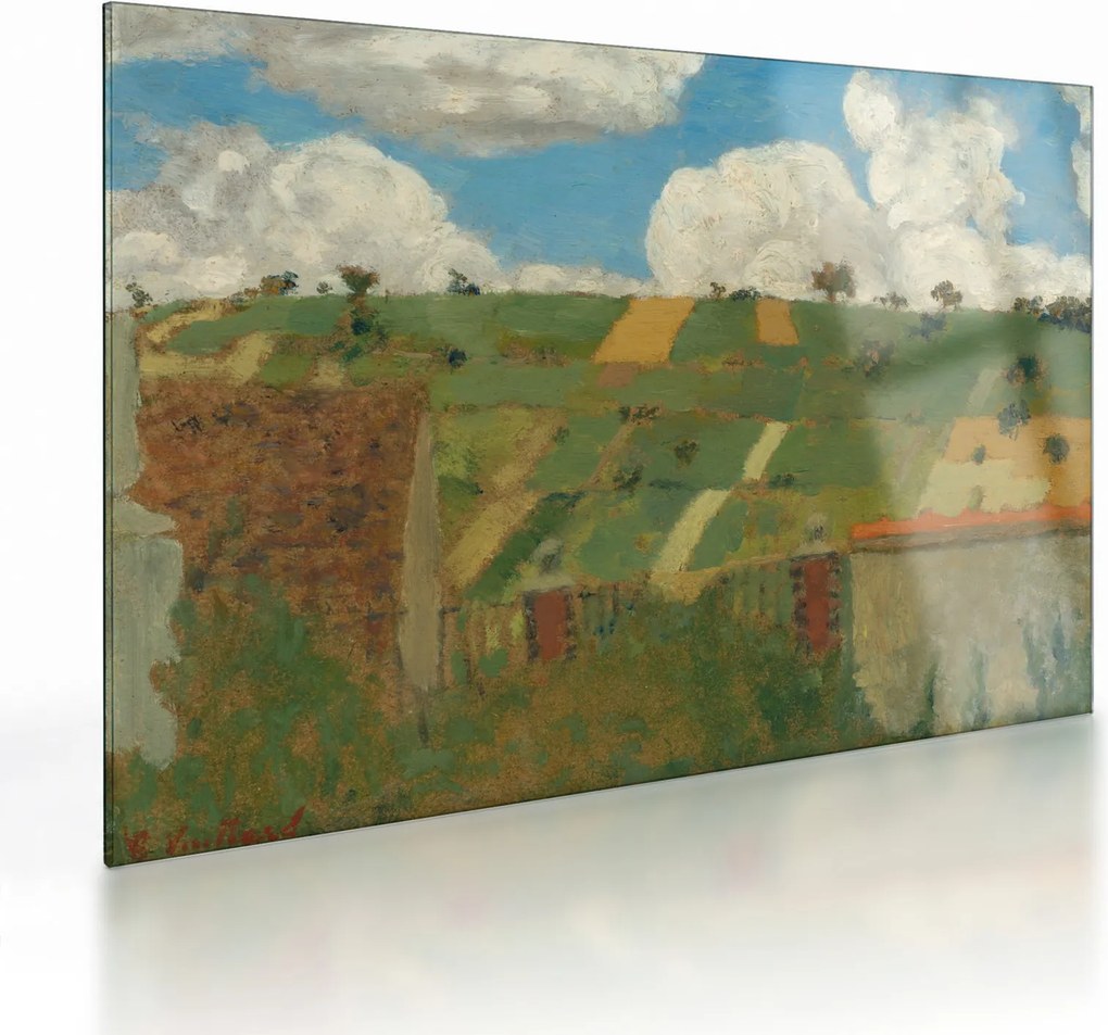 Üveg kép - Edouard Vuillard, Landscape of the Ile de France, reprodukciók (70x50 cm)