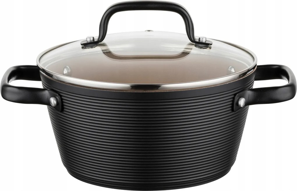 Alumínium fazék Carina Black by Mateusz Gessler 20 cm 2,2l Gáz/indukció