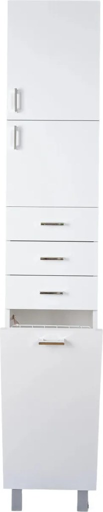 Viva STYLE fürdőszobai ÁLLÓSZEKRÉNY 192 magas szennyestartós - JOBBOS - 35 x 28 x 192 cm