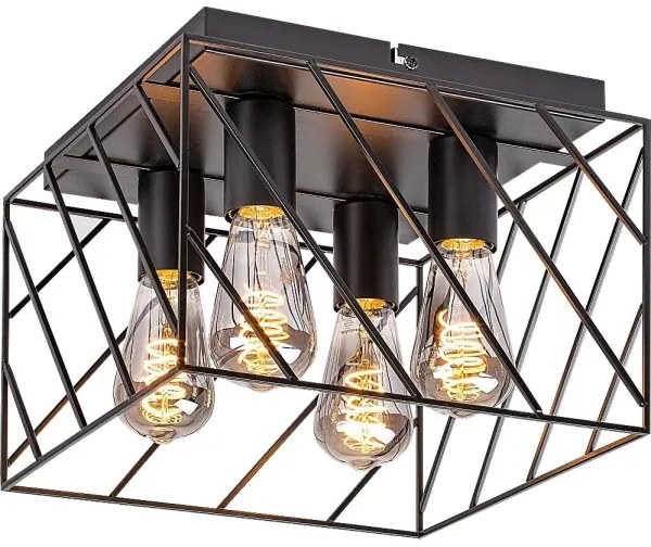 Rabalux 71027 - BOROO mennyezeti lámpa 4xE27/25W/230V