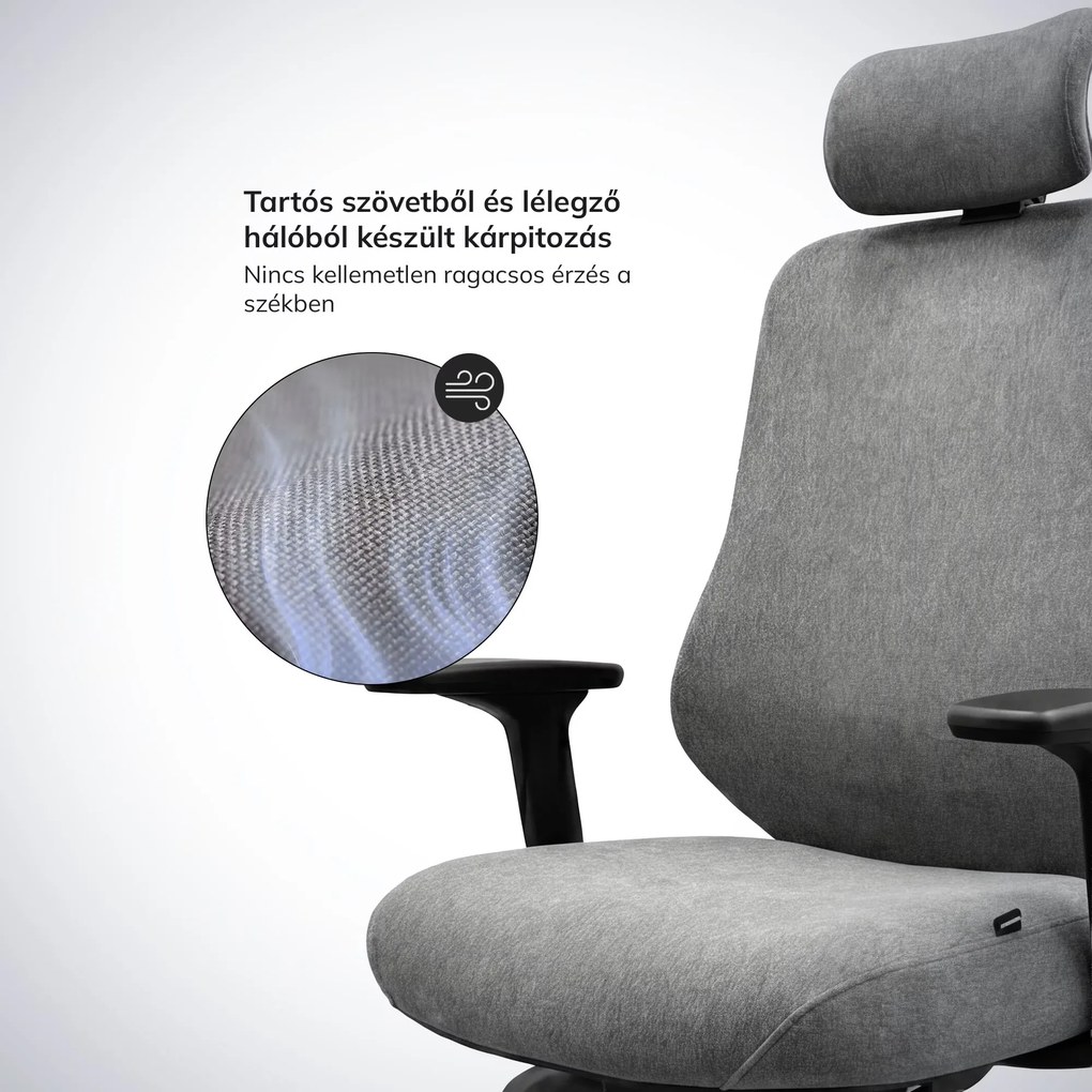 Ergonomikus irodai szék sötétszürke AXIS