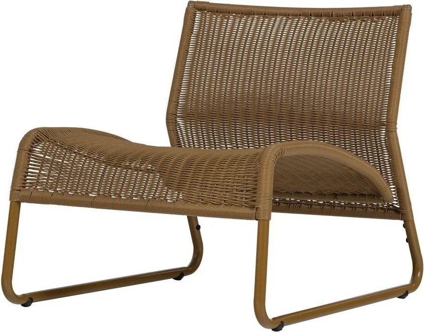 Okkersárga műrattan kerti fotel West – WOOOD