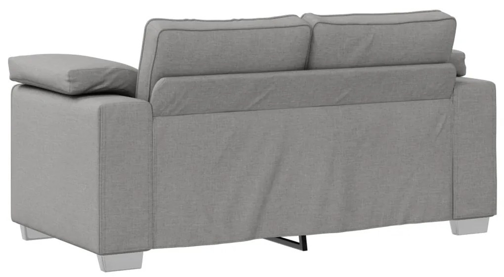 Kétszemélyes Kanapé – Felhős Szürke, 120 cm, Szövet