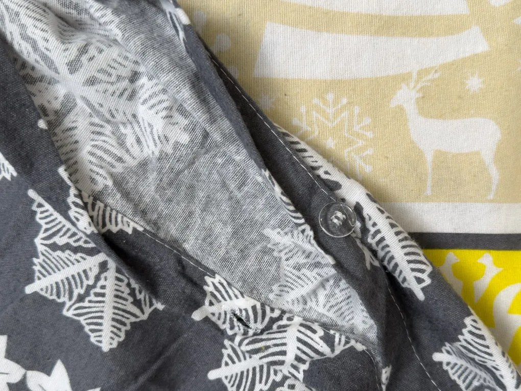 Flanel ágyneműhuzat CHRISTMAS TIME színes Ágyneműhuzat mérete: 2 db 70 x 90 cm | 200 x 220 cm