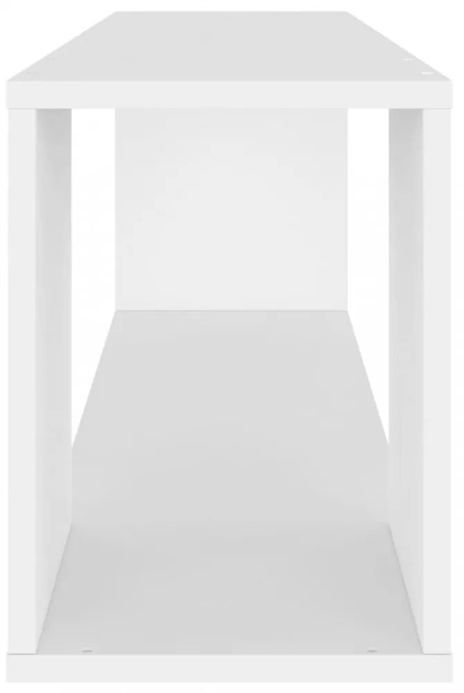 fehér szerelt fa TV-szekrény 100 x 24 x 32 cm