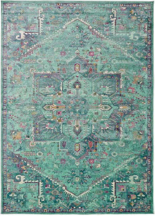 Lara zöld viszkóz szőnyeg, 140 x 200 cm - Universal