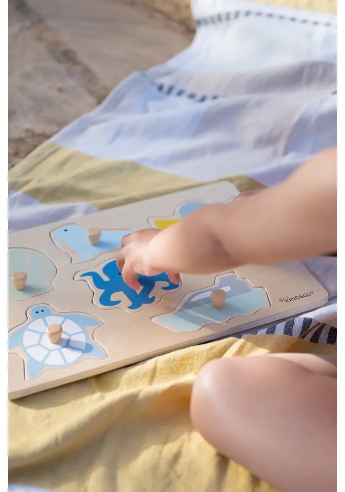Fa formabeillesztős puzzle (részek száma 6) Ocean – Kindsgut