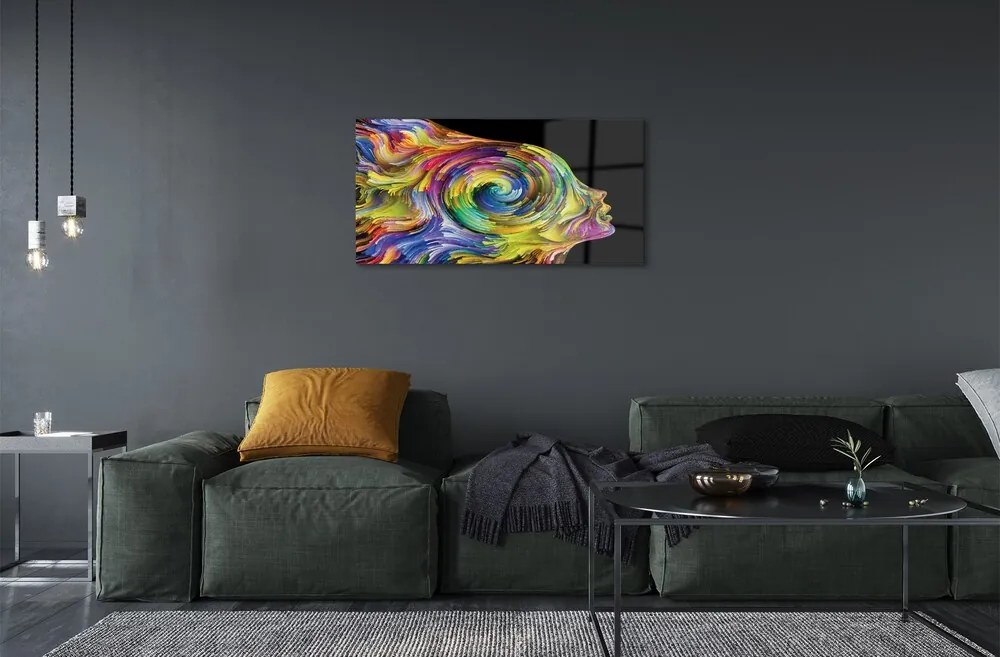 Üvegképek Nő színes kép 120x60cm