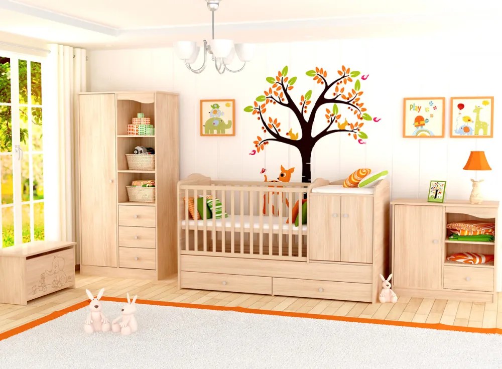 70-Es Pelenkázószekrény Borostyán