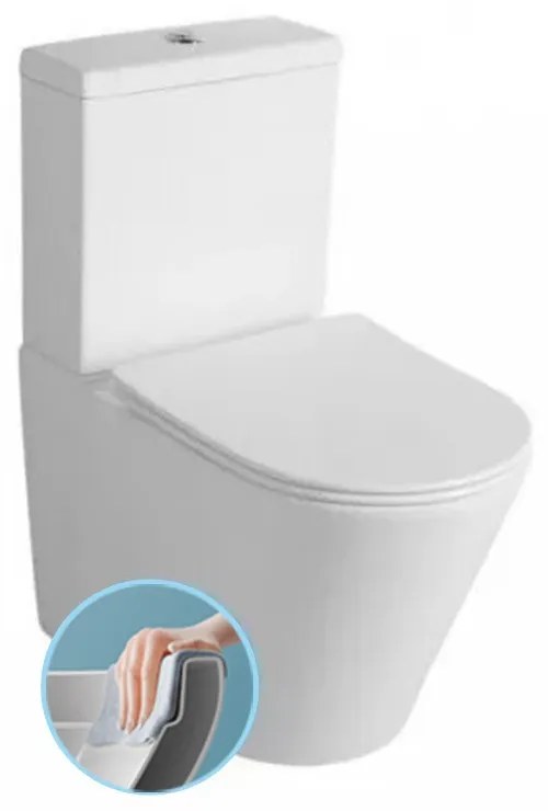 Paulo rimless WC kombi alsó/hátsó kifolyással