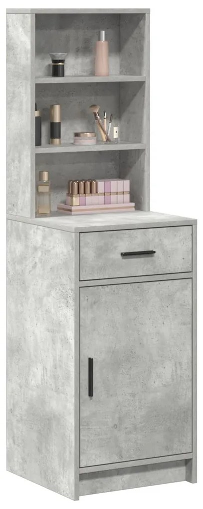 Magasfiú fiókkal Beton szürke 40 x 40,5 x 135 cm Faanyag