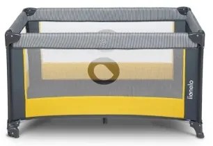 Lionelo - Utazó kiságy STEFI szürke/sárga