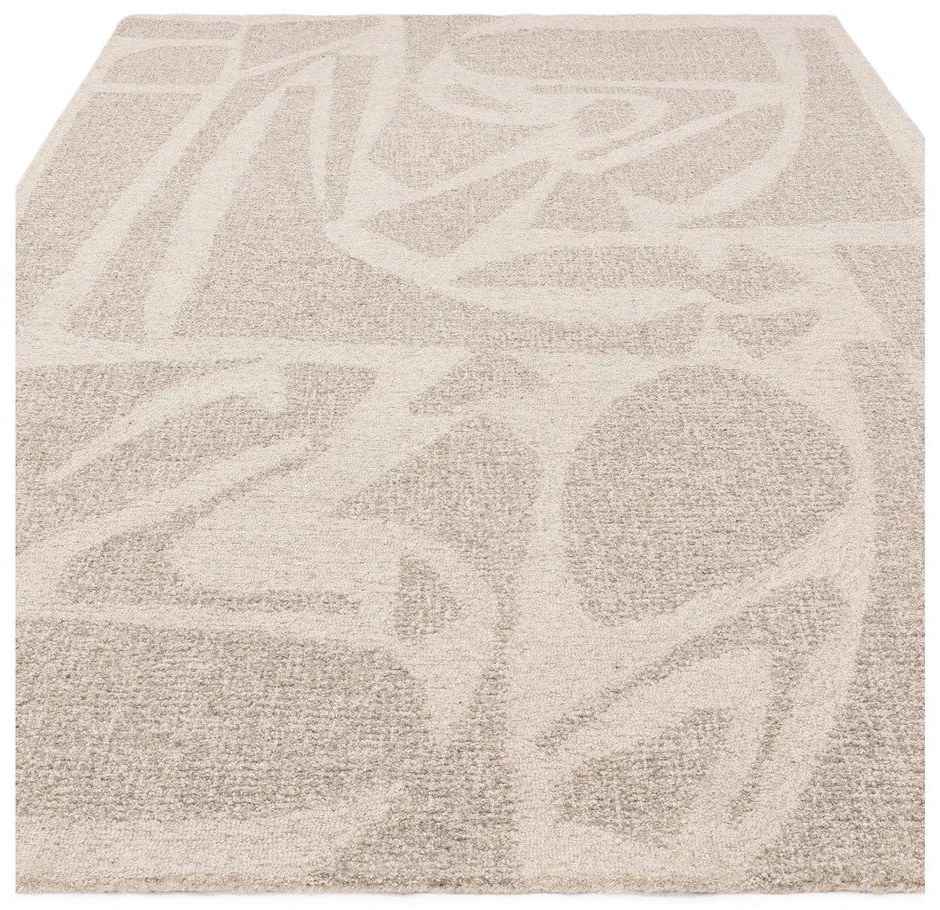 Krémszínű kézi szövésű gyapjú szőnyeg 200x290 cm Loxley – Asiatic Carpets
