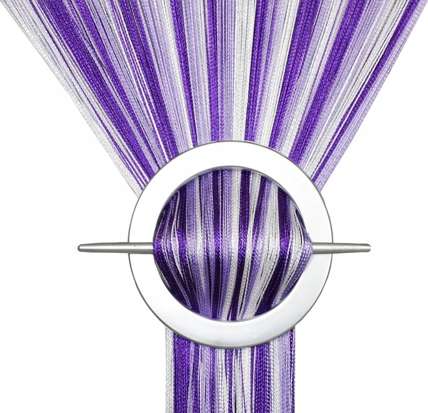 Függöny Spagetti Függöny 150x250 lila fehér lila