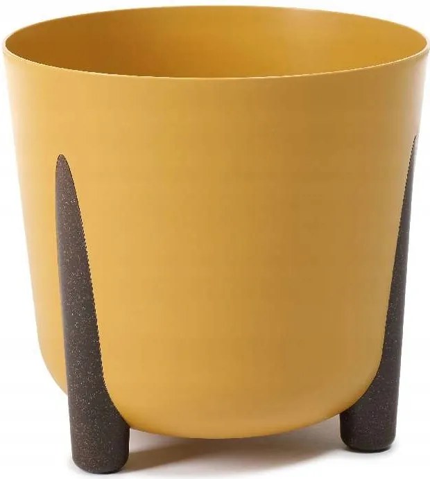 Virágtartó Fedő Frida Eco Mustár Lamela 30cm