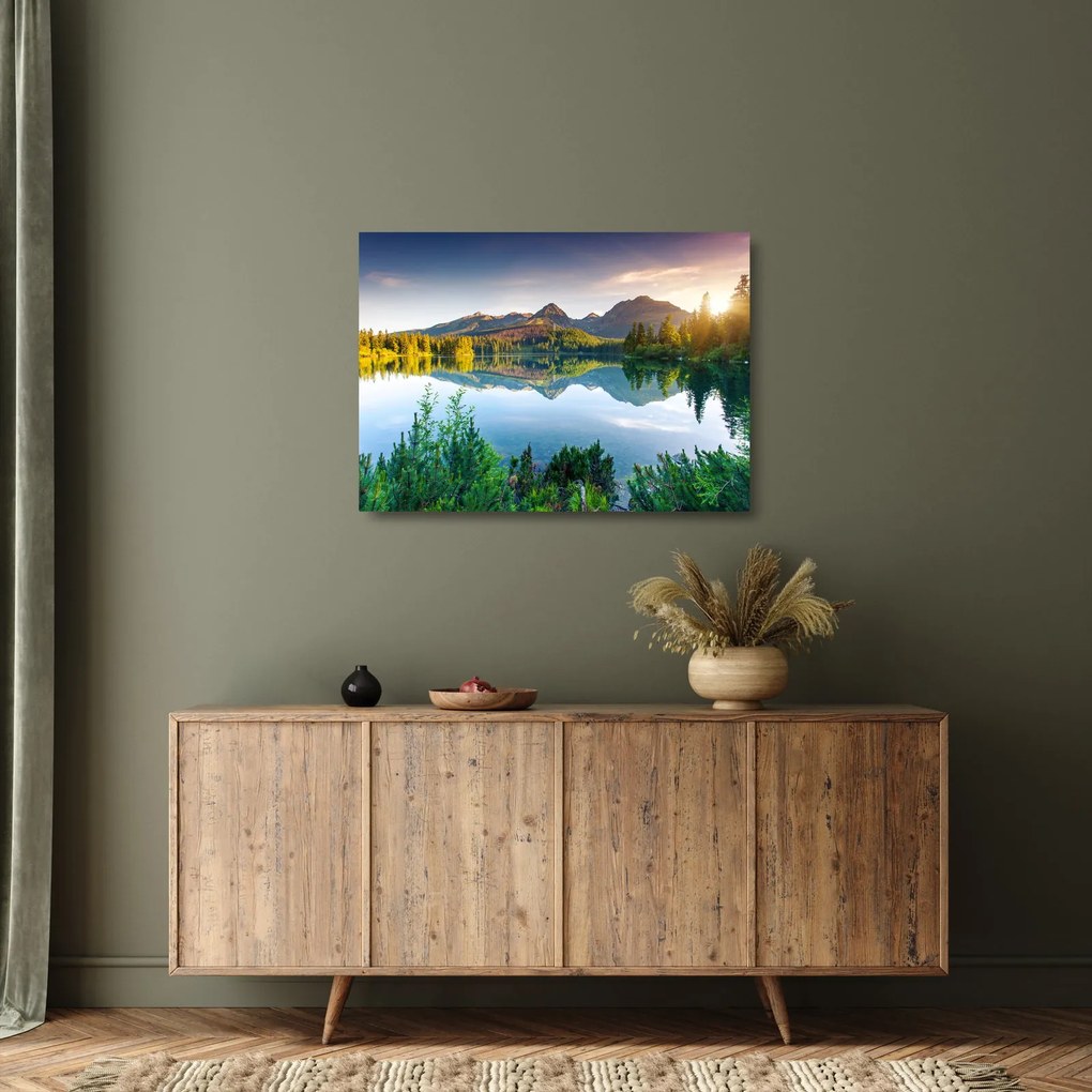 Üveg kép - Tó (70x50 cm)