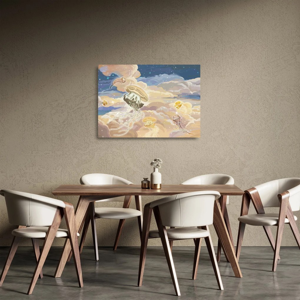 Kép - mennyei medúza (üvegen) (70x50 cm)