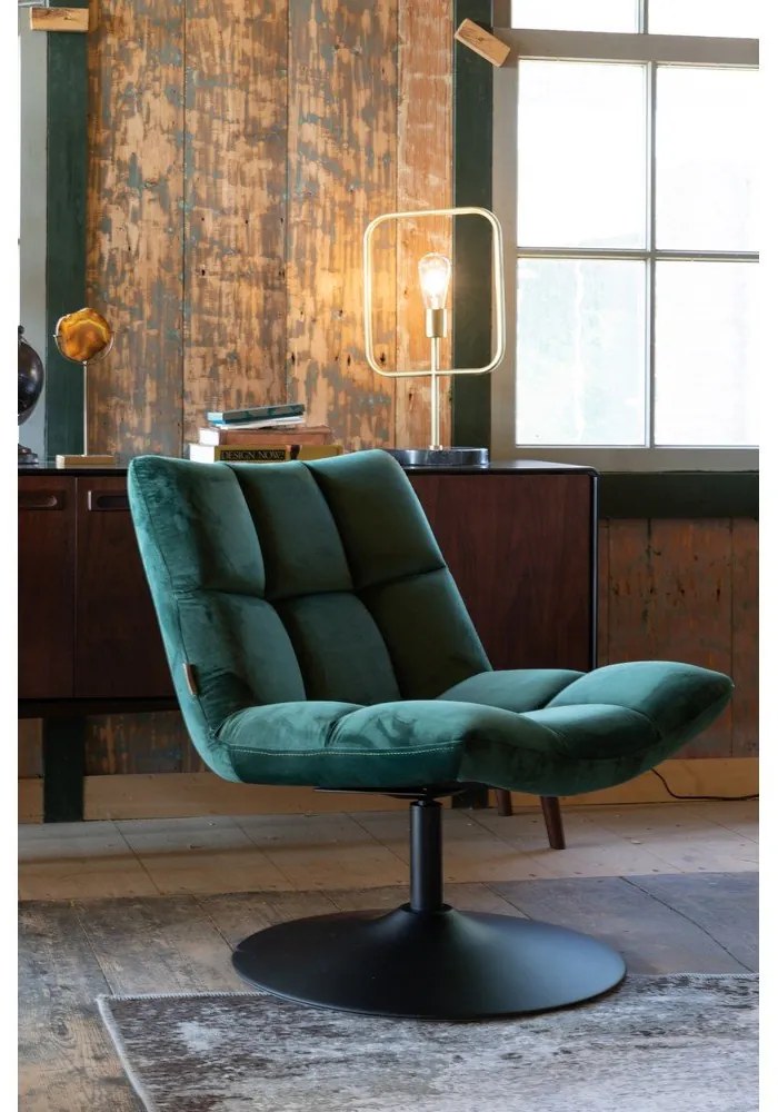 Bar zöld bársony fotel - Dutchbone