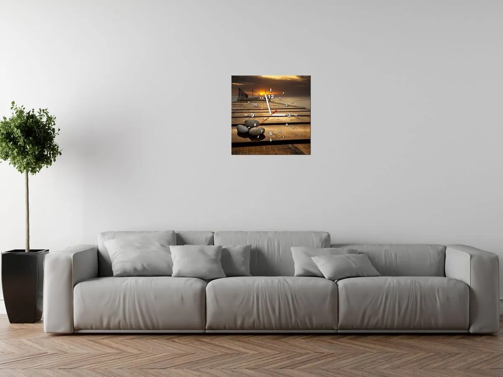 Gario Órás falikép Gyönyöru reggel a mólónál Méret: 60 x 40 cm