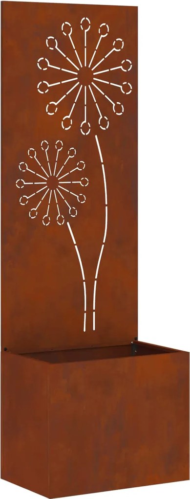 vidaXL Kertvédő vászon Rozsdás 50 x 140 cm időjárásálló acél