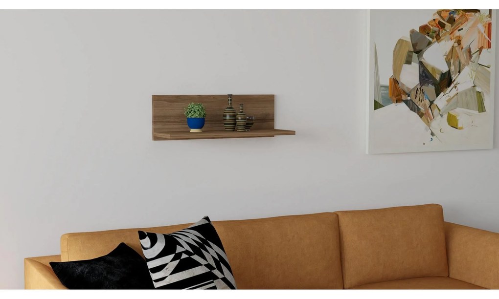 Fali polc Fane - Walnut