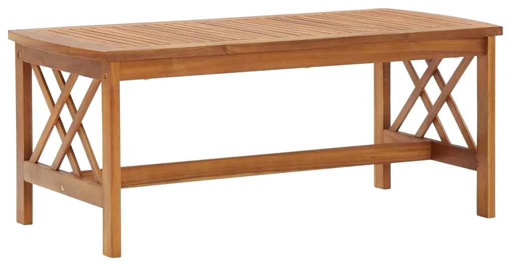 Tömör akácfa dohányzóasztal 102 x 50 x 43 cm