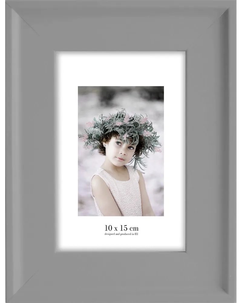 Malaga szürke fali képkeret, 17 x 22 cm - Styler