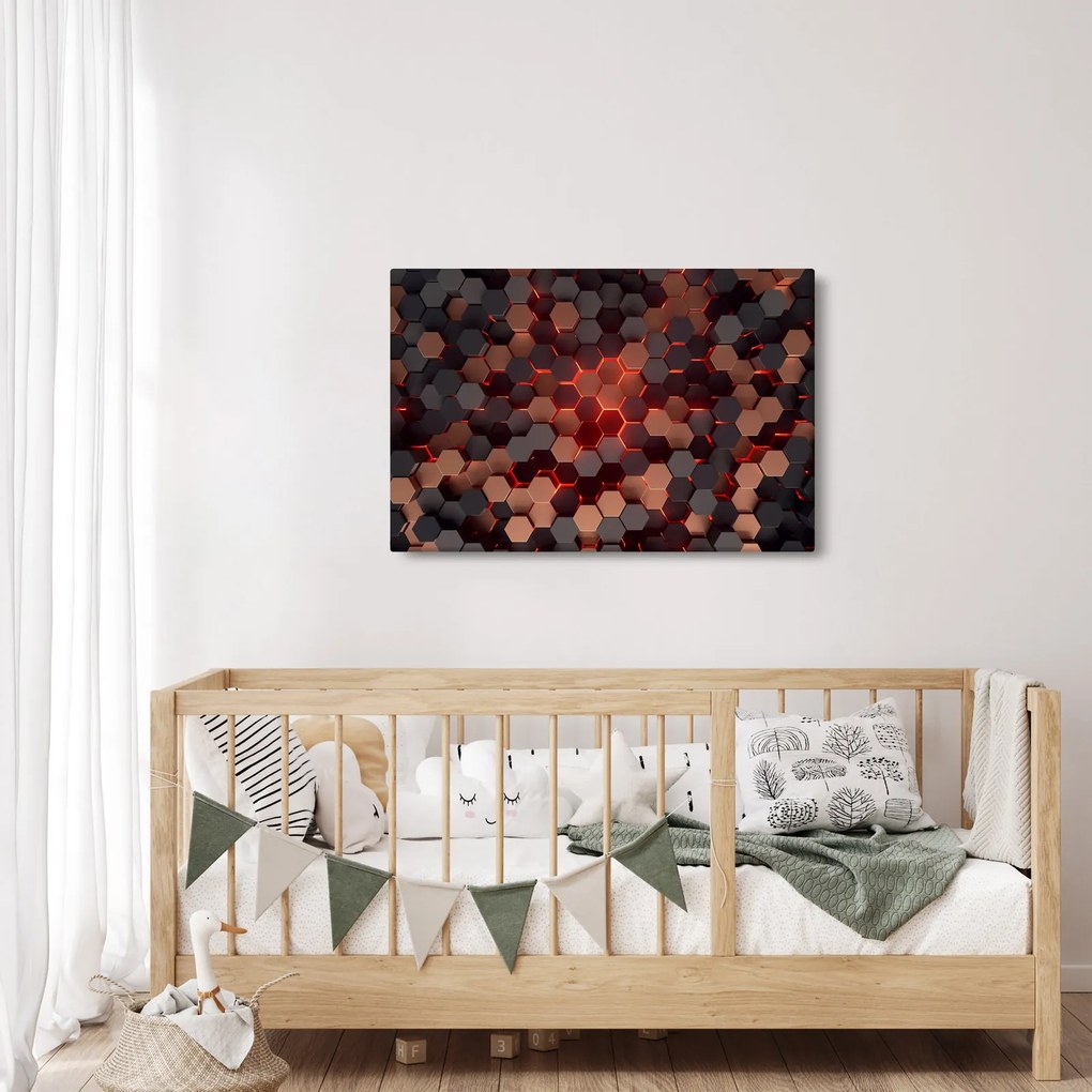 Kép - Futurisztikus absztrakció (90x60 cm)