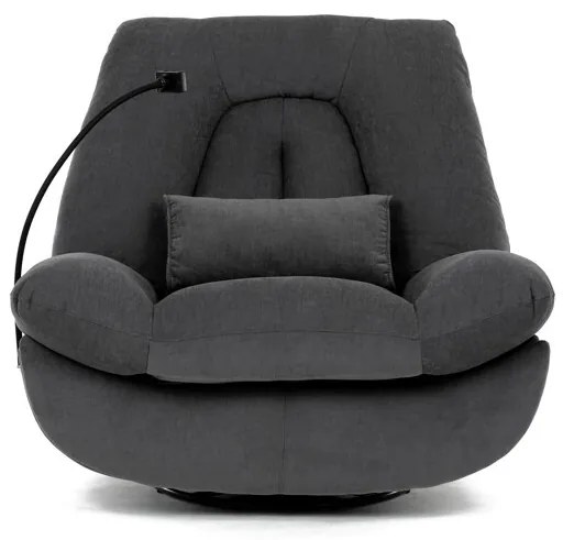 Elektromos vezérlésű szürke szövet dönthető fotel. TV-7081 GREY2