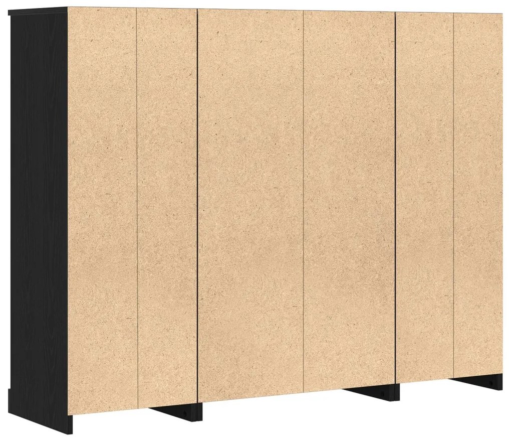 Fekete tölgy magasszekrény 132x35,5x103,5 cm Ellenálló anyagból