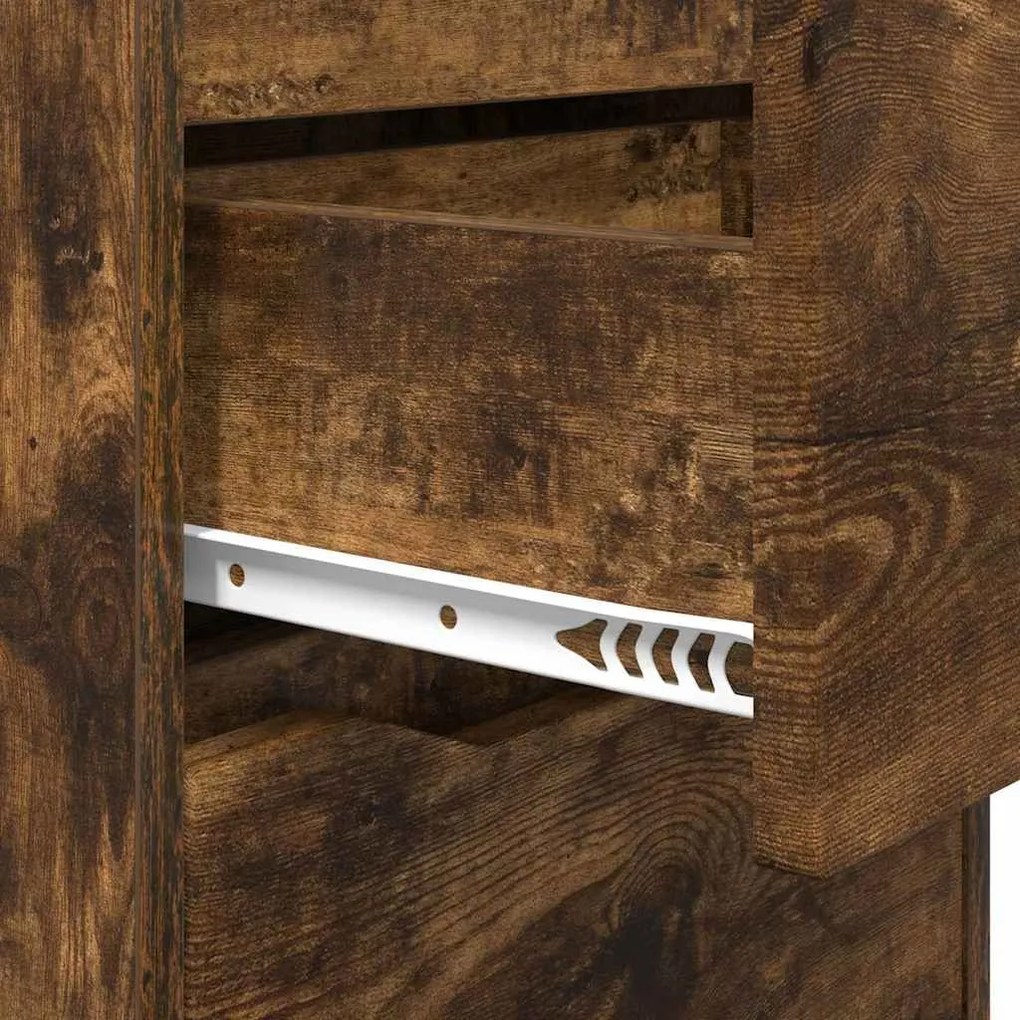 Éjjeliszekrények 2 pcs Füstölt tölgy 40 x 30 x 467 cm Faanyag