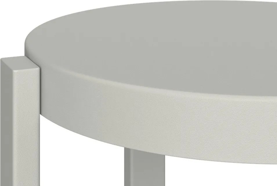 Világosszürke acél bárszék (ülésmagasság 65 cm) Doon – noo.ma