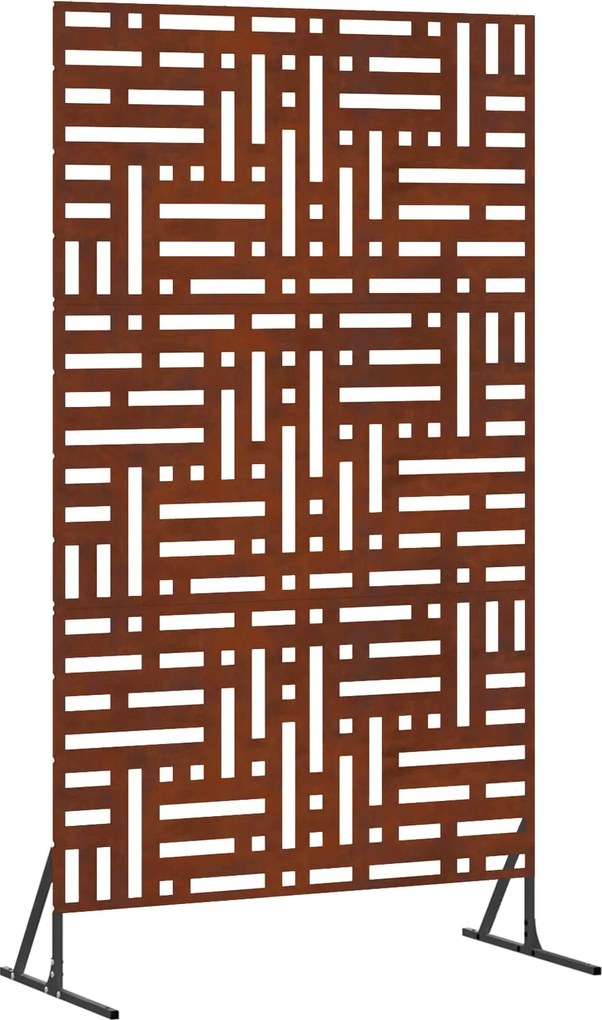 vidaXL Magánszféra Képernyő Szürke 100 x 50 x 180 cm Időjárásálló acél