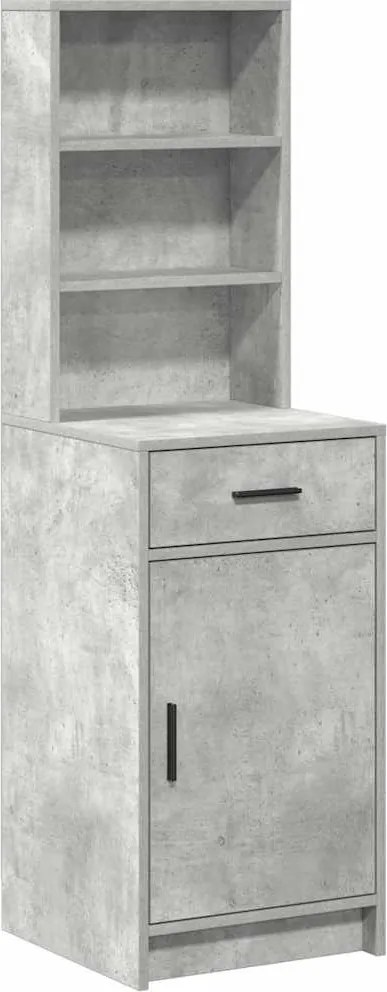 vidaXL Magasfiú fiókkal Beton Szürke 40 x 40,5 x 135 cm Faanyag