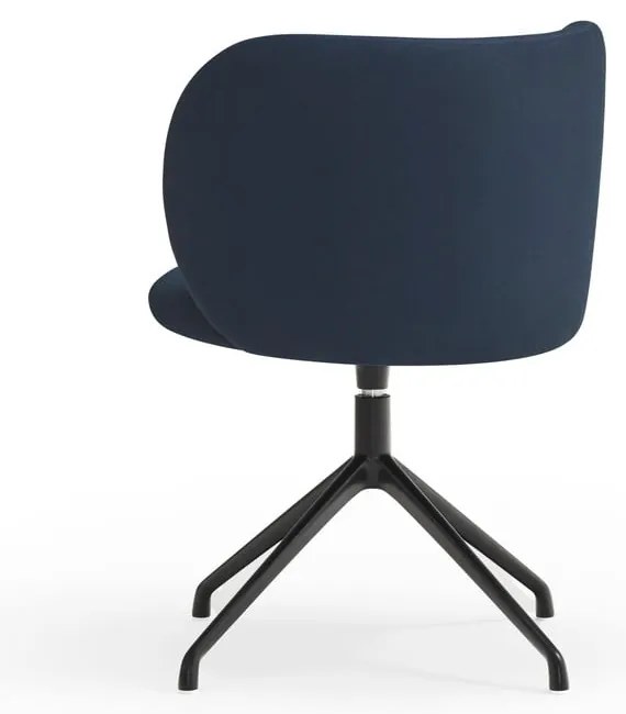 Sötétkék kárpitozott étkezőfotel Mogi – Teulat