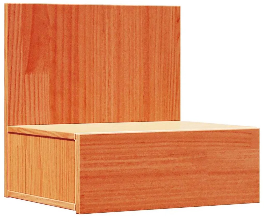 Éjjeli asztal 2 pcs Viaszbarna 42 x 32.5 x 40 cm Tömör fenyőfa