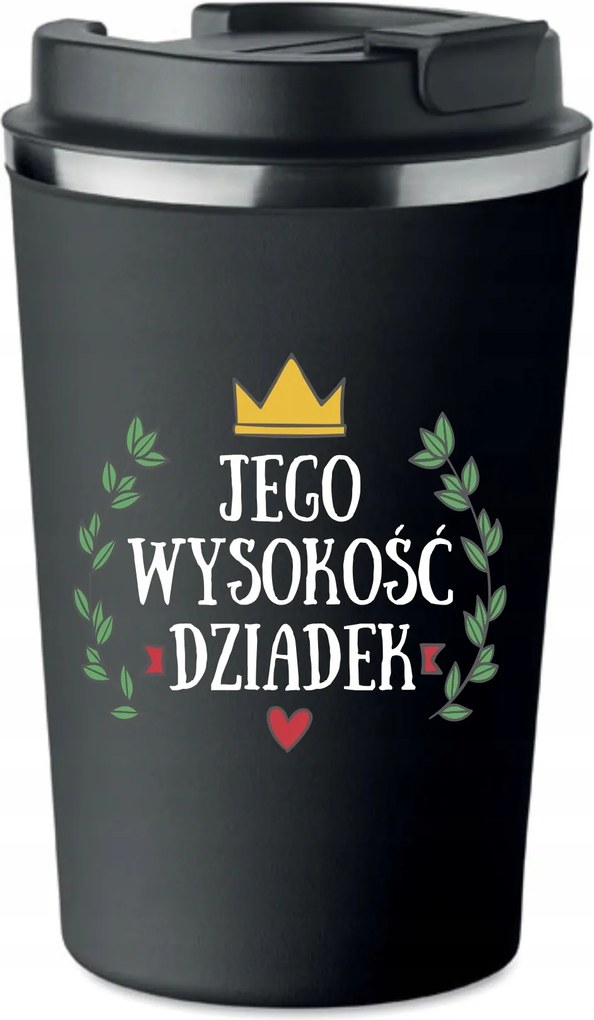 Prémium termo bögre fekete ajándék Nagypapa Napja Nagypapa KT_278