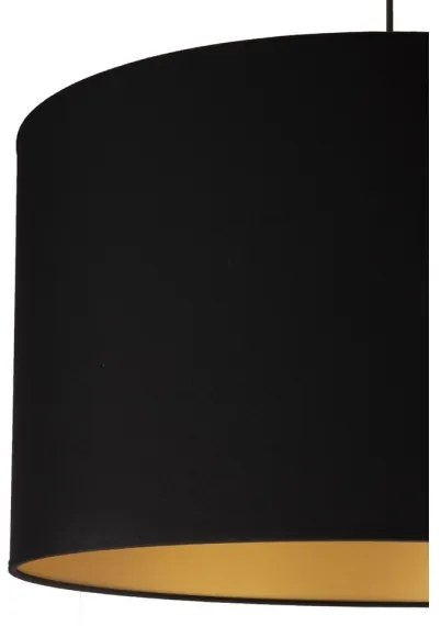 Duolla - Csillár zsinóron ROLLER 1xE27/40W/230V átm. 45 cm fekete