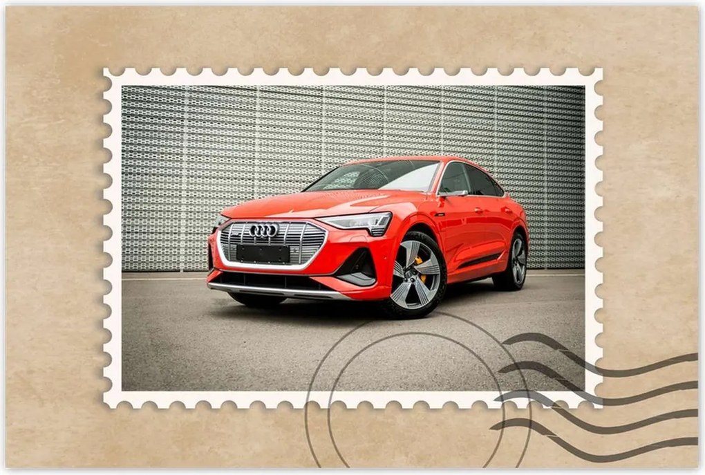Poszter 60x40 Piros Audi e-tron