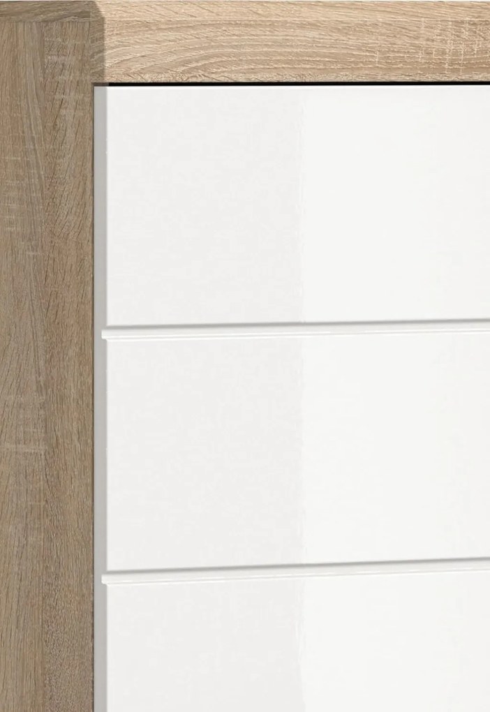 Lambada fürdőszoba szekrény sonoma tölgy/fehér