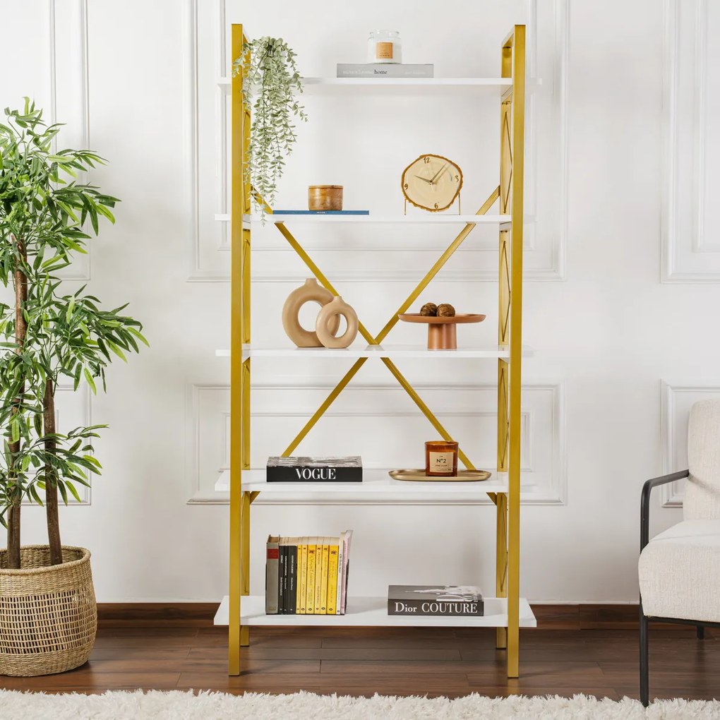 Elysian White and Gold polcállvány