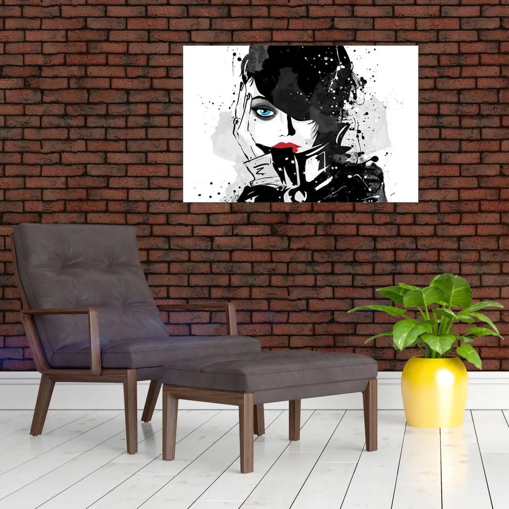 Kép - A titokzatos nő (90x60 cm)