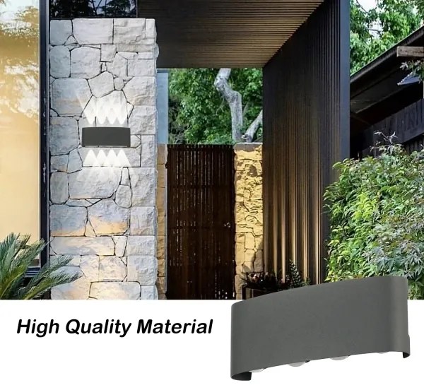 Brilagi - FLAREBOX LED/8W/230V kültéri fali lámpa, antracit, IP65