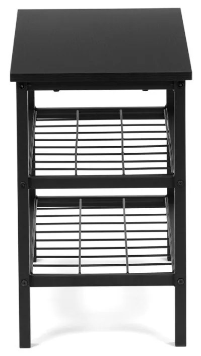 Suport pantofi cu 2 rafturi negre