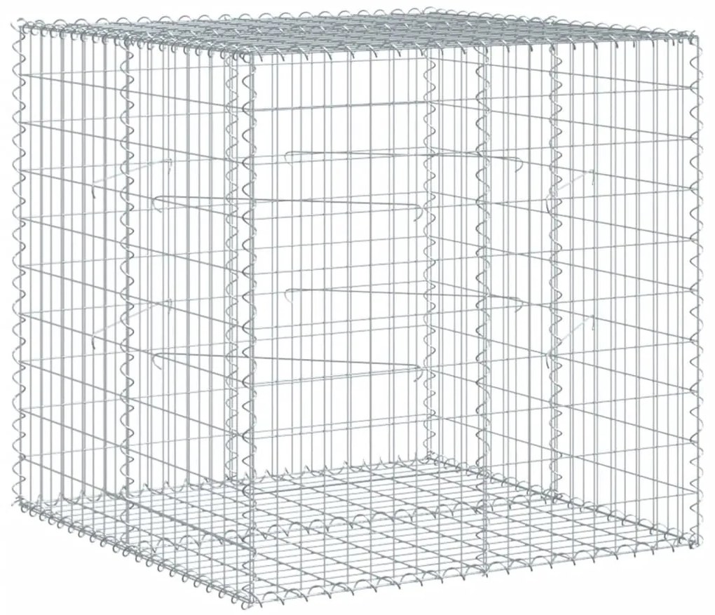 horganyzott vas gabion kosár fedéllel 100 x 100 x 100 cm